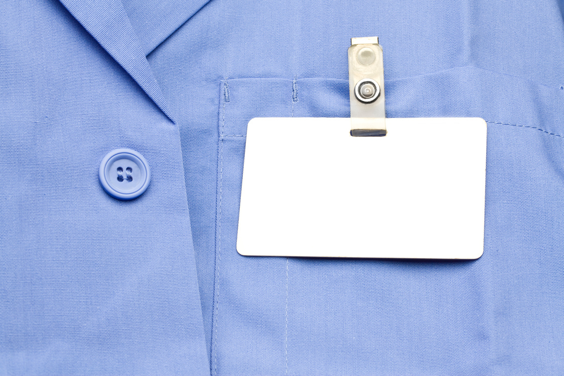 Name Tag on shirt