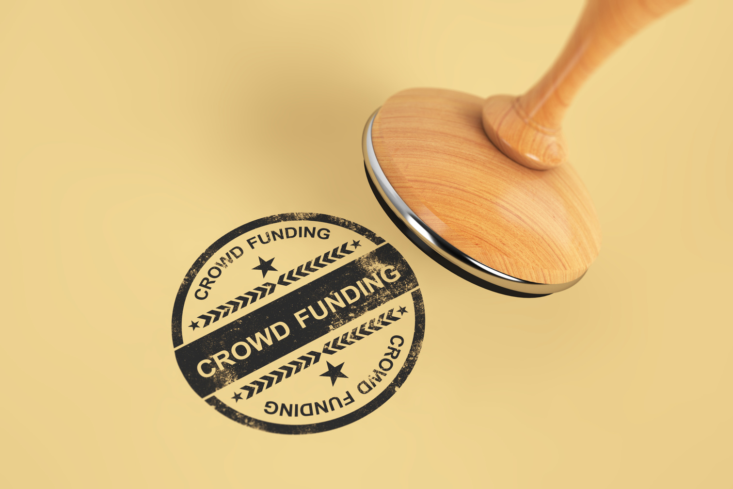 Rubber Stamp On Card Board